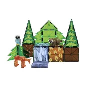 MAGNA-TILES Forest Animals 25-Piece Magnetic Construction Set
