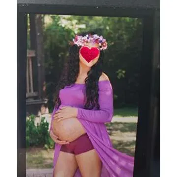 Vivivalue Floral Halo Boho Flower Headband Floral Crown Headpiece Hair Wreath with Ribbon Wedding Party Prom Photos Festival Purple