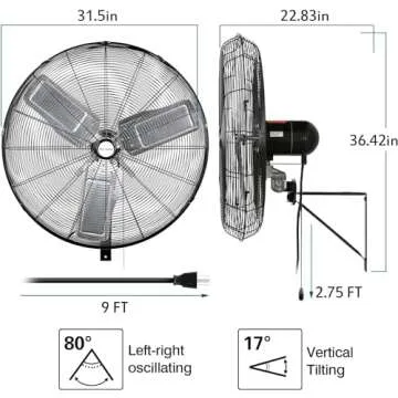 BILT HARD 30 in. High Velocity Wall Fan for All Spaces