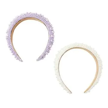 Glamlily Stylish Crystal Headbands Set for Women & Girls