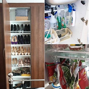 KXLIFE Tension Rods Set for Easy Window and Closet Organization