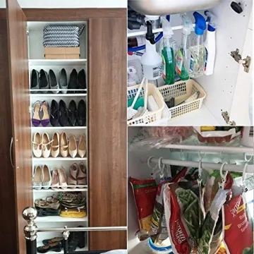 KXLIFE Tension Rods Set for Easy Window and Closet Organization