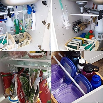 KXLIFE Tension Rods Set for Easy Window and Closet Organization