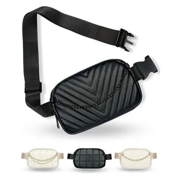 Boutique Luxury Chain Belt Bag | Crossbody Bag Leather Fanny Pack for Women Fashionable | Cute Every...