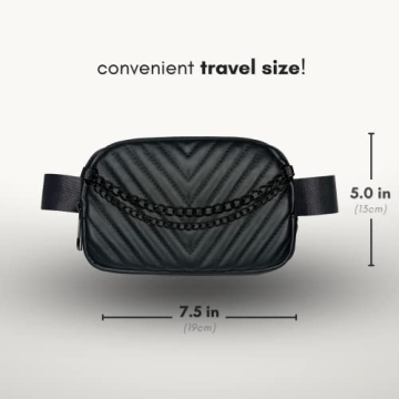Luxury Chain Belt Bag | Fashionable Crossbody Fanny Pack for Women