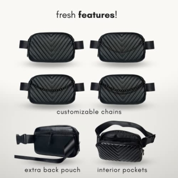 Luxury Chain Belt Bag | Fashionable Crossbody Fanny Pack for Women