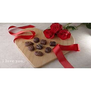 Heart Shaped Cutting Board Organic Bamboo 12 x 13.5 Large Generous Size Perfectly Crafted to Serve o...