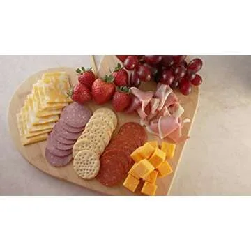 Heart Shaped Bamboo Cutting Board for Romantic Gifting