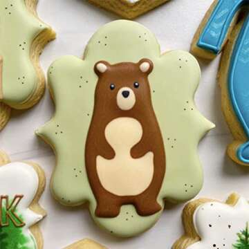 Kanehosi Frame Cookie Cutters 10pcs Stainless Steel Plaque Cookie Cutter Difference Shapes, DIY Fond...