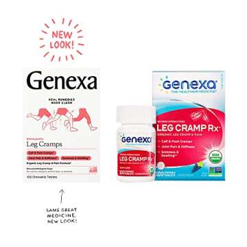 Genexa Leg Cramps Relief | Foot Cramp Defense, Joint Pain & Stiffness, Soreness & Swelling | Soothin...