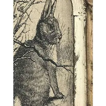 Charming 12*8 Inch Bunny Decor for Vintage Home Style
