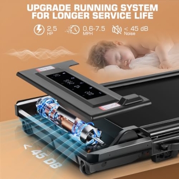 ANCHEER Treadmills: Compact  foldable with LED Screen