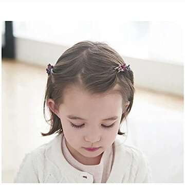 80 Piece Mini Hair Clips for Girls,Cute Candy Colors Flower Hair Pins for Toddlers Bangs Kids Childr...