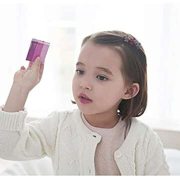 80 Piece Mini Hair Clips for Girls,Cute Candy Colors Flower Hair Pins for Toddlers Bangs Kids Children and Women Hair Bangs Little Clips Accessories