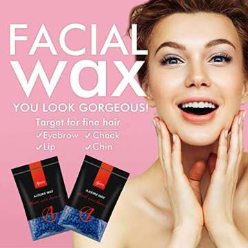 Ajoura Home Wax Warmer Kit for Sensitive Hair Removal