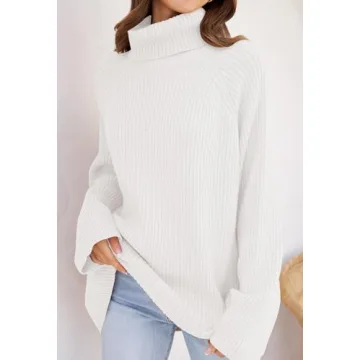 ZESICA Cozy Oversized Turtleneck Sweater - Winter Essential