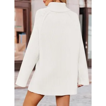 ZESICA Cozy Oversized Turtleneck Sweater - Winter Essential