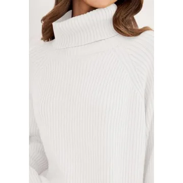 ZESICA Cozy Oversized Turtleneck Sweater - Winter Essential