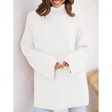 ZESICA Cozy Oversized Turtleneck Sweater - Winter Essential