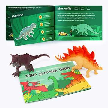 Boley Dinosaur Toys Set with Educational Guide for Kids