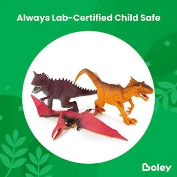 Boley Dinosaur Toys Set with Educational Guide for Kids