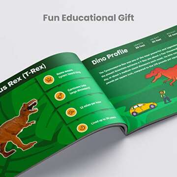 Boley Dinosaur Toys Set with Educational Guide for Kids