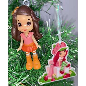 Strawberry Shortcake Mini Ornaments Set for Christmas