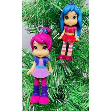 Strawberry Shortcake Mini Ornaments Set for Christmas