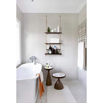 Mkono Rustic 3 Tier Floating Wood Shelf for Home Decor