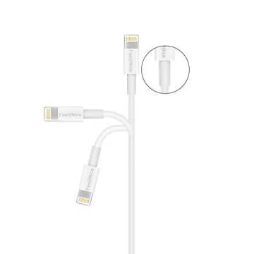 FEEL2NICE Short Lighting Cable Pack for iPhone - 7 inch Fast Charged