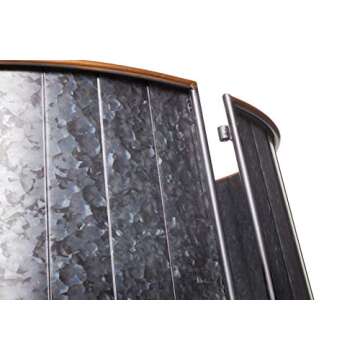 PINE AND PAINT LLC XL Metal Christmas Tree Collar (Galvanized Grey)