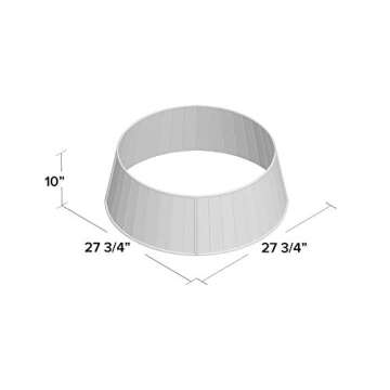 PINE AND PAINT LLC XL Metal Christmas Tree Collar (Galvanized Grey)