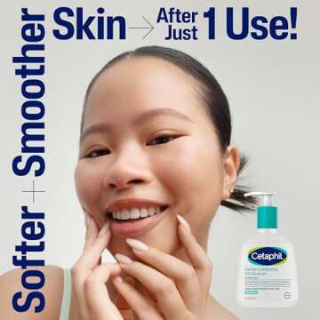 Cetaphil Gentle Exfoliating SA Cleanser, Foaming Gel Cleanser for All Skin Types, 8 Oz Pump Bottle, Salicylic Acid, Mandelic Acid & Gluconolactone, Gently Exfoliates, Dermatologist Recommended Brand