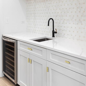 Affordable Stylish Estmoon Brushed Brass Cabinet Knobs