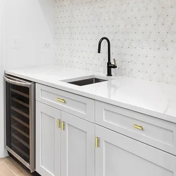 Affordable Stylish Estmoon Brushed Brass Cabinet Knobs