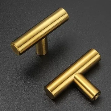 Affordable Stylish Estmoon Brushed Brass Cabinet Knobs