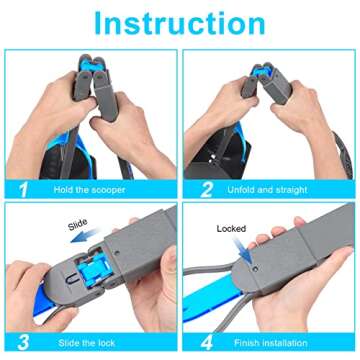 PPOGOO Pooper Scooper for Easy Dog Waste Cleanup