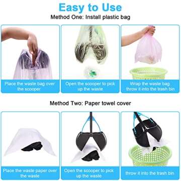 PPOGOO Pooper Scooper for Easy Dog Waste Cleanup