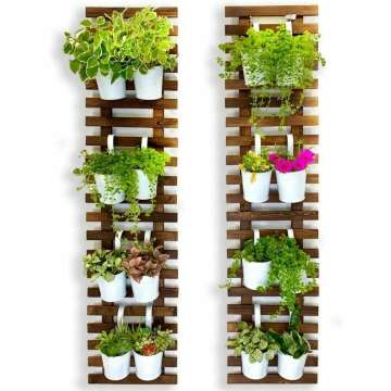 ShopLaLa Wall Planters - 2 Pack for Vertical Gardens