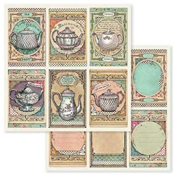 Stamperia Intl Scrapbooking Paper, Multi-Colored 10 Pack