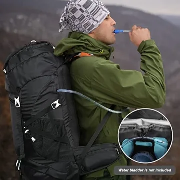 HOMIEE 50L Lightweight Hiking Backpack with Rain Cover