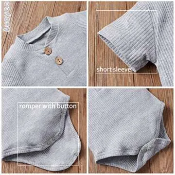 Stylish Toddler Baby Girl Rib Knit Summer Outfit Set