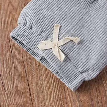 Stylish Toddler Baby Girl Rib Knit Summer Outfit Set