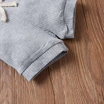 Stylish Toddler Baby Girl Rib Knit Summer Outfit Set