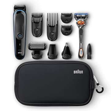 Braun Hair Clippers for Men, 9-in-1 Beard, Ear & Nose Trimmer, Body Grooming Kit, Cordless & Recharg...
