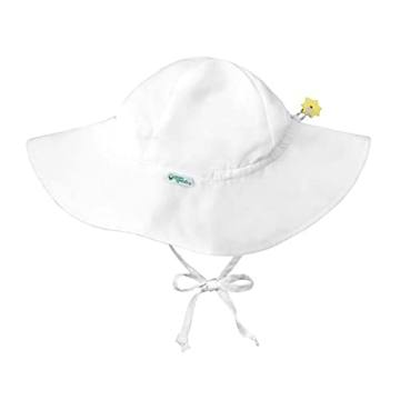 green sprouts Baby Girl's Infant Brim Sun Protection Hat - Stylish and Protective for Baby Girls