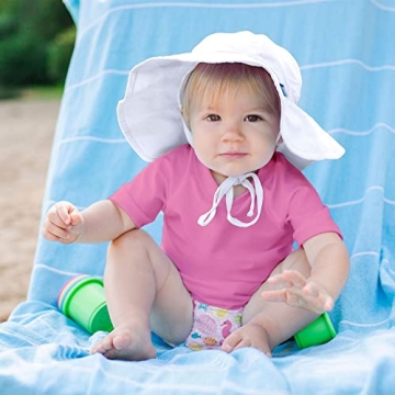 green sprouts Baby Girl's Sun Protection Hat - UPF 50+