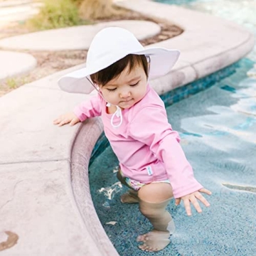 green sprouts Baby Girl's Sun Protection Hat - UPF 50+