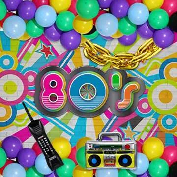 Vinsot 90s 80s Theme Party Balloons Kit for Decorations
