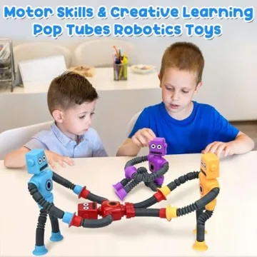 Pop Tubes Robot Fidget Toys for Creative Sensory Fun